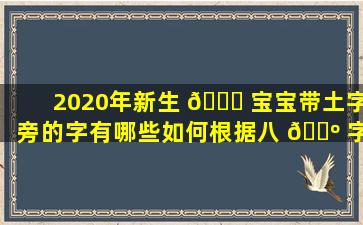 2020年新生 🐘 宝宝带土字旁的字有哪些如何根据八 🌺 字免费取名